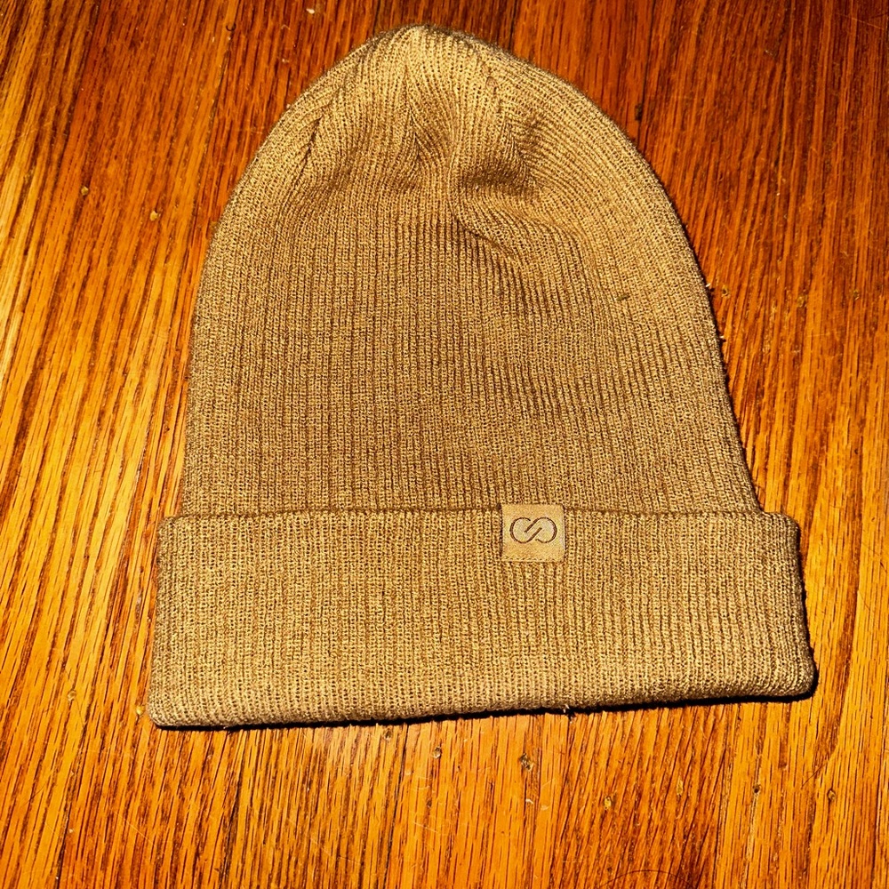 CALIA by Carrie Underwood Knit Beanie Hat in Tan